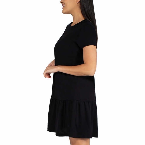 NWT XXL Nicole Miller Black Tiered Babydoll Dress - Picture 2 of 10